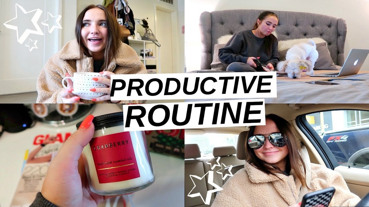 PRODUCTIVE DAY ROUTINE! | Kenzie Elizabeth