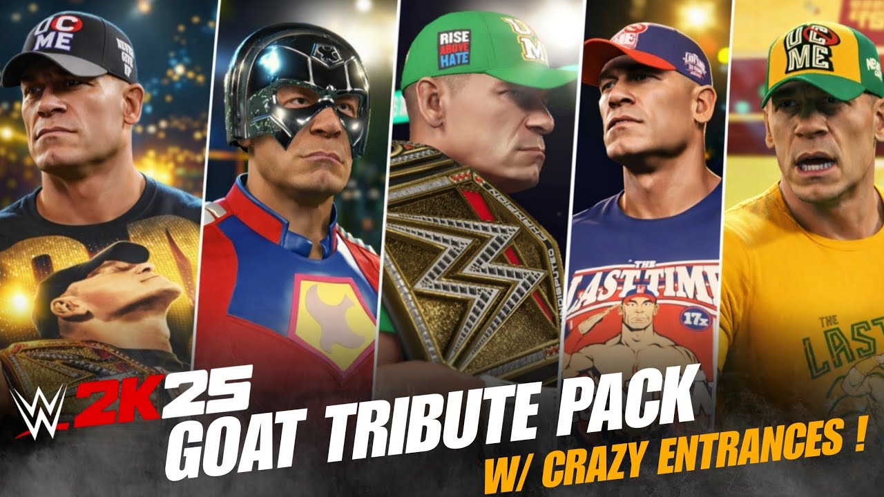 WWE 2K25 John Cena Tribute Pack w/ Epic Entrances | NEW WWE 2K25 COMMUNITY CREATIONS + MODS! 