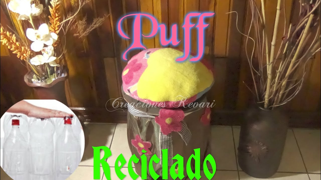 Puff Reciclado con Botellas Plasticas/Plastic Bottle Puff