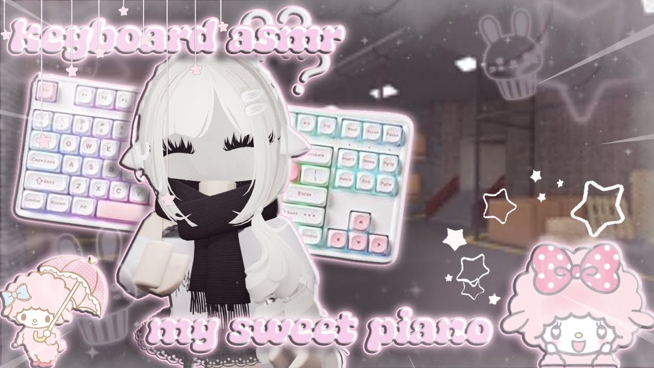 ⭑.ᐟ  Playing mm2 As My Sweet Piano ‧˚꒰Keyboard Asmr ୭ ˚. ᵎᵎ Mystery 2
