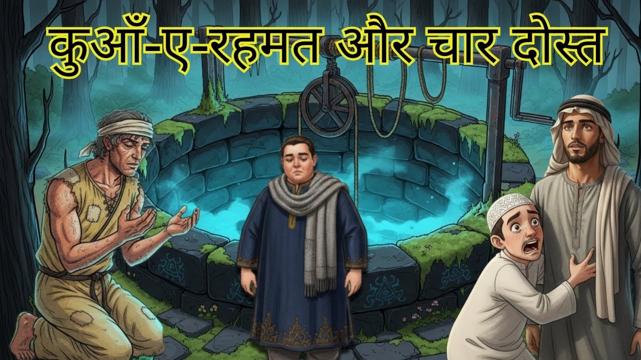 कुआँ-ए-रहमत और चार दोस्त: एक रोटी हलाल की! 🍞 | Sachi Islamic Kahani
