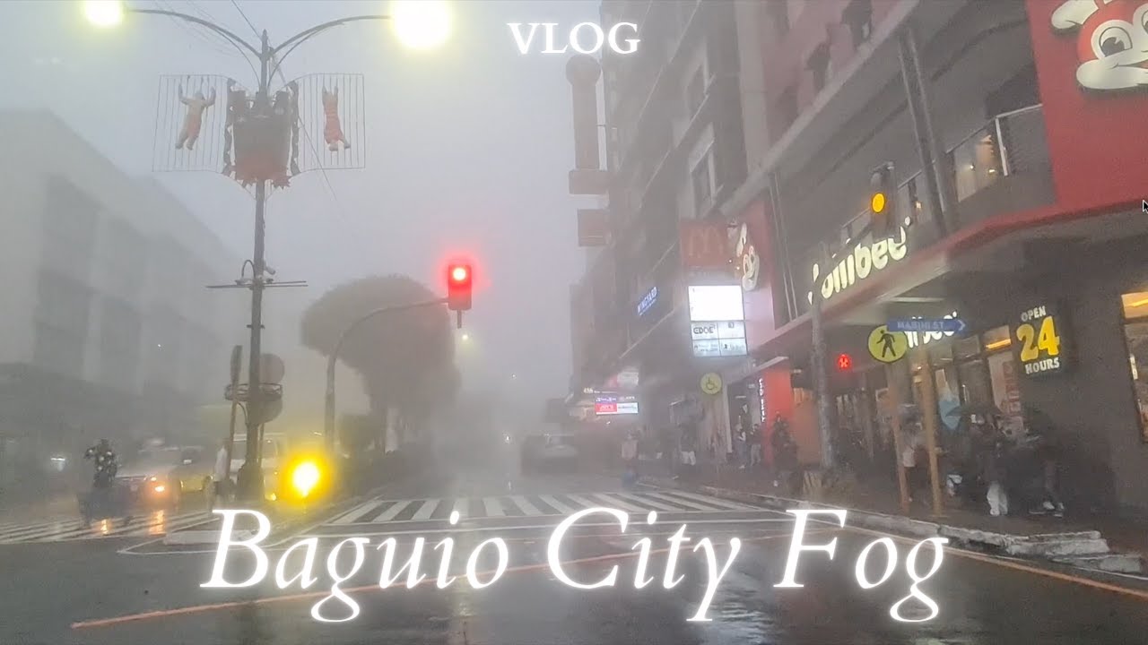 Foggy Drive in Baguio City: Brent Road, Session Road | vlog