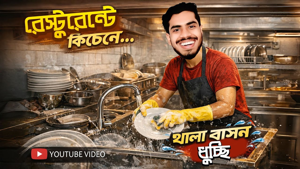 খাবার খেয়ে বিল দিতে না পারলে থালাবাসন ধুইতে হবে । EBF BHAI CHALLENGE VIDEO BANGLA 2025