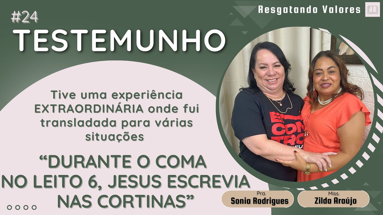 Testemunho 24 |  DEUS DECIDIU me mostrar o SOBRENATURAL! | Pra. Sônia Rodrigues