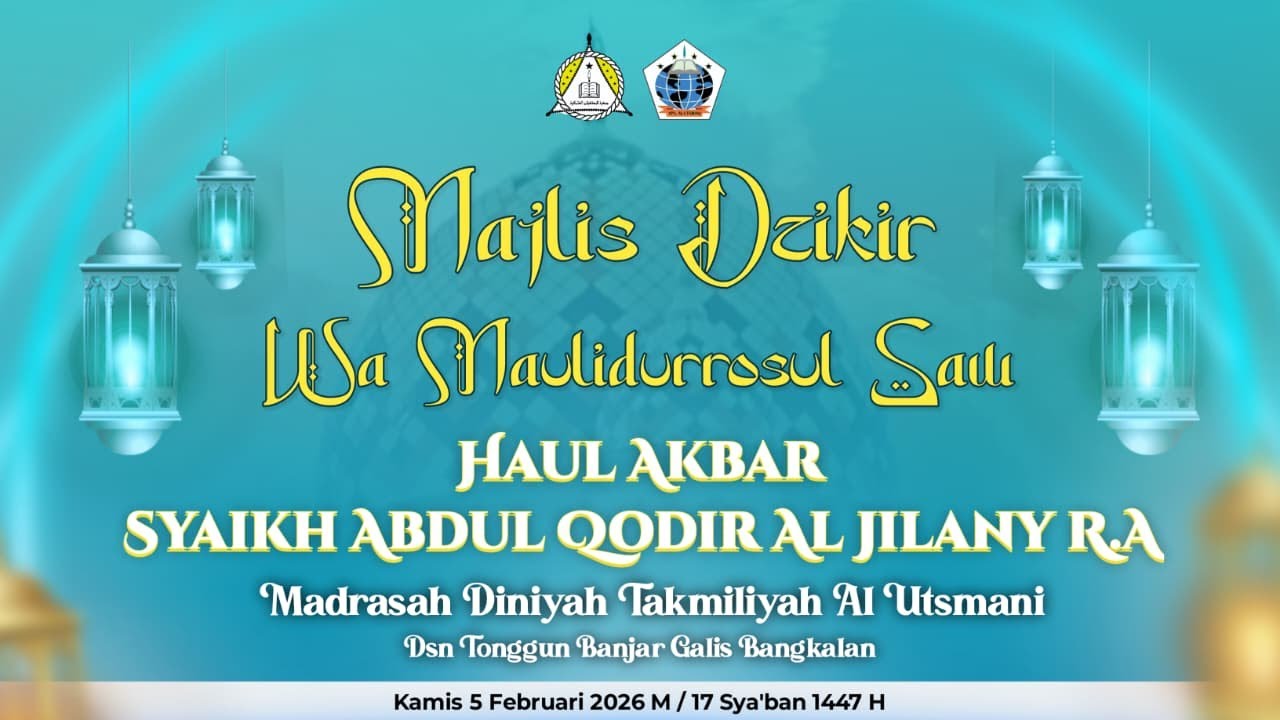 🔴LIVE MAJLIS DZIKIR WA MAULIDUR ROSUL SAW HAUL AKBAR SYEKH ABDUL QODIR AL JILANY MADRASAH AL UTSMANI