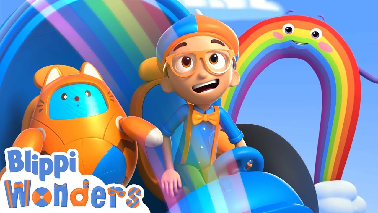 Blippi Wonders - Learning Rainbow Colors + MORE | Colors for kids | Educational Cartoons for Kids