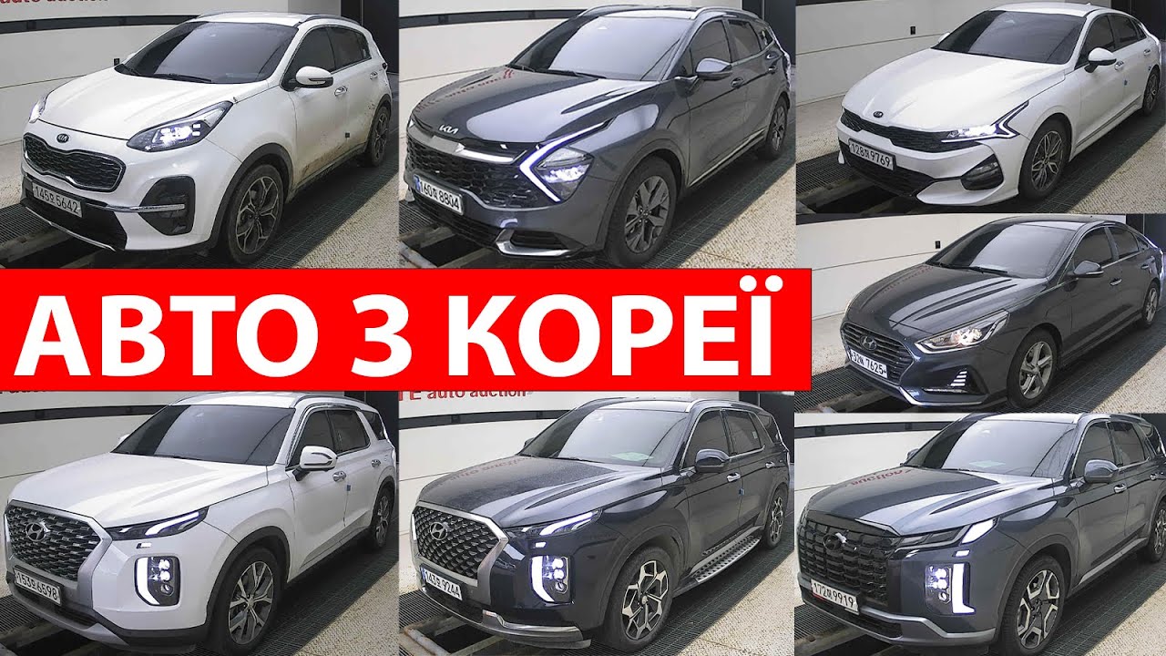 ДИВИМОСЬ В КОРЕЇ KIA K5. SONATA NR. SPORTAGE 2021. PALISADE. YUZKIV GROUP