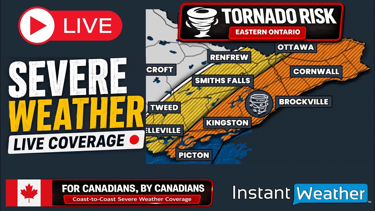 🔴 LIVE | 🌪️ Severe Weather Risk: Eastern Ontario Storm Coverage (Thu, Jun. 18, 2026)