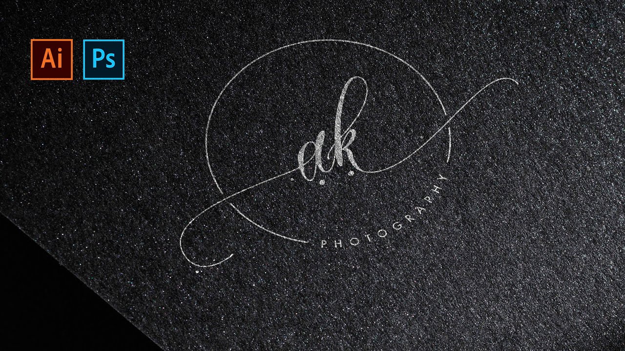 Photography LOGO Design Tutorial ( Illustrator & Photoshop )