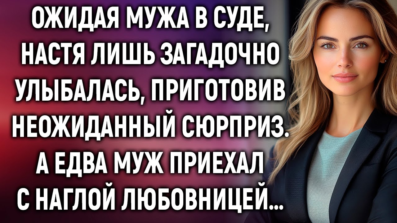 Ожидая мужа в суде, Настя лишь загадочно улыбалась, приготовив неожиданный сюрприз…