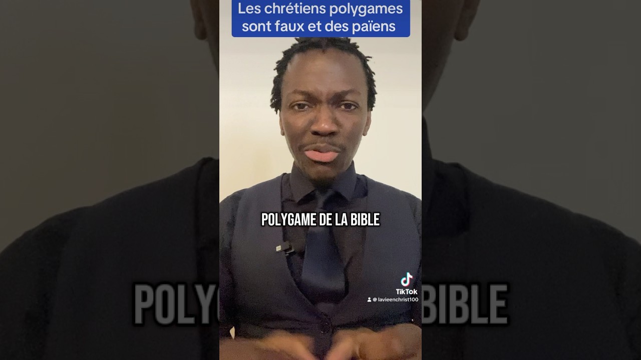 Les polygames sont des faux chr&eacute;tiens #christ #jesus #bible #chr&eacute;tiens #chr&eacute;tienne #chr&eacute;tien #shorts