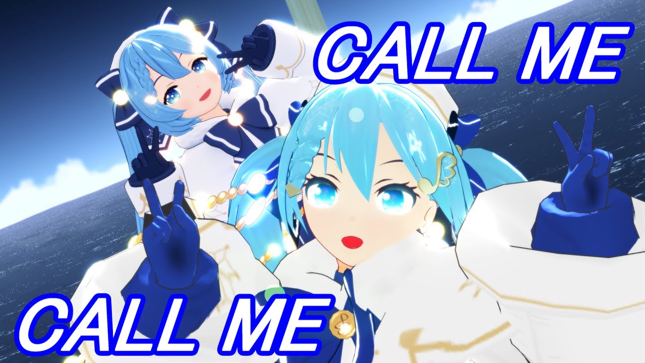 【MMD夏祭り2025】雪ミク2021でCALL ME CALL ME