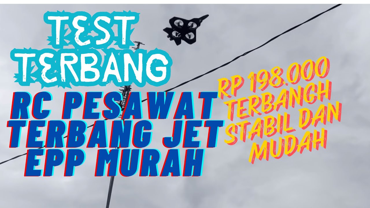 Review RC Jet Tempur EPP - Drone RC Jet Mudah Dikendalikan & Anti Jatuh! ✈️🔥