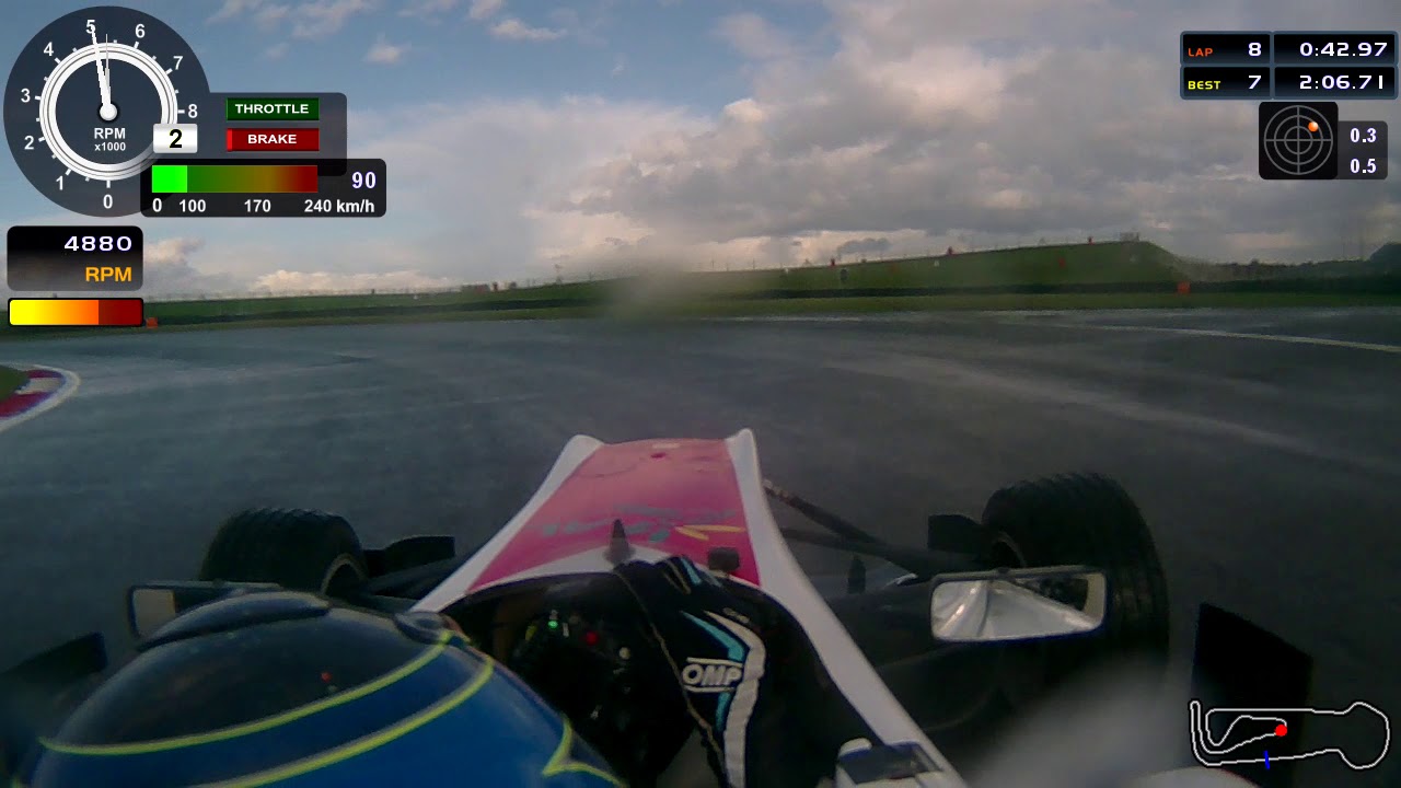 Snetterton Formula 3 Onboard Wet