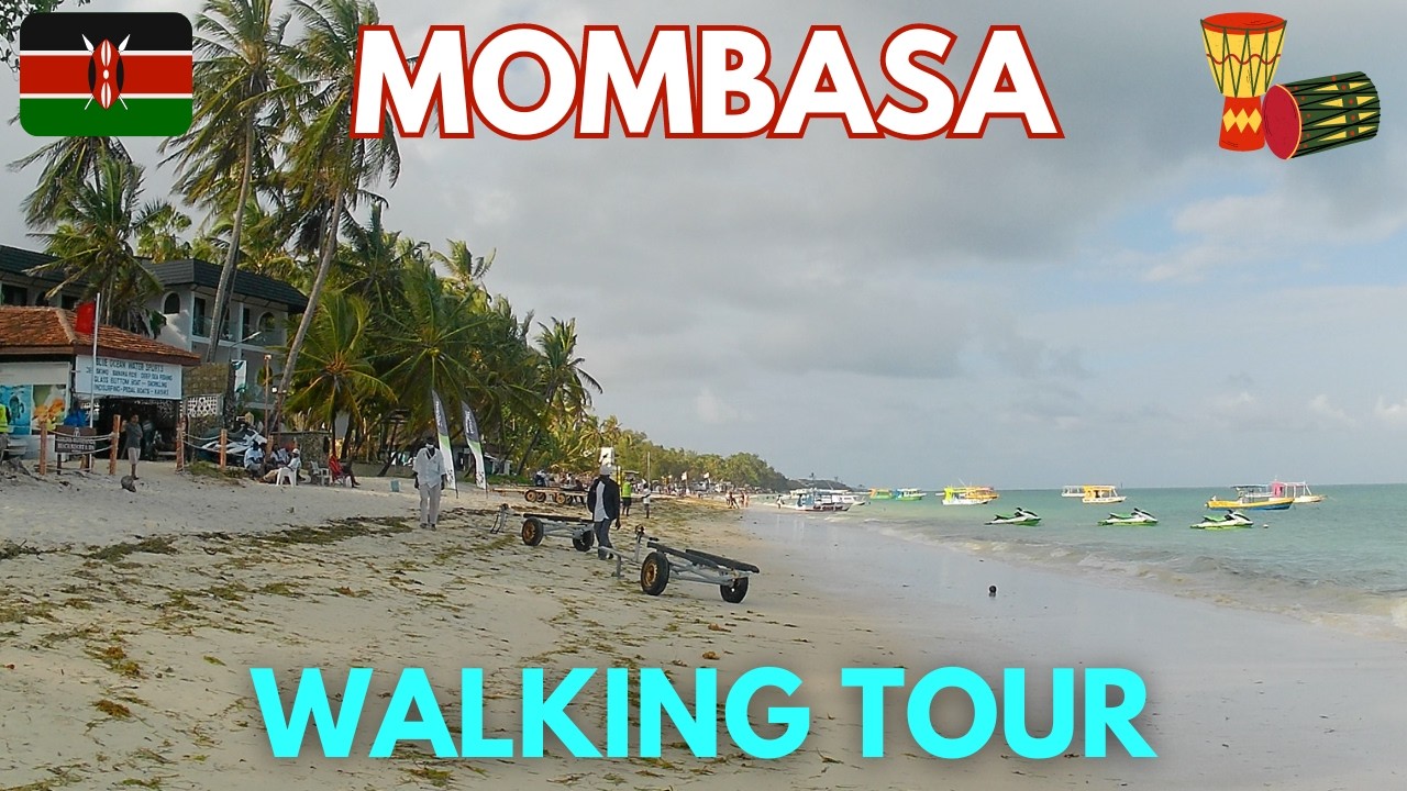 WHAT IS BAMBURI BEACH, MOMBASA REALLY LIKE IN 2024? 🌊🏝️ | [4K] POV WALKING TOUR