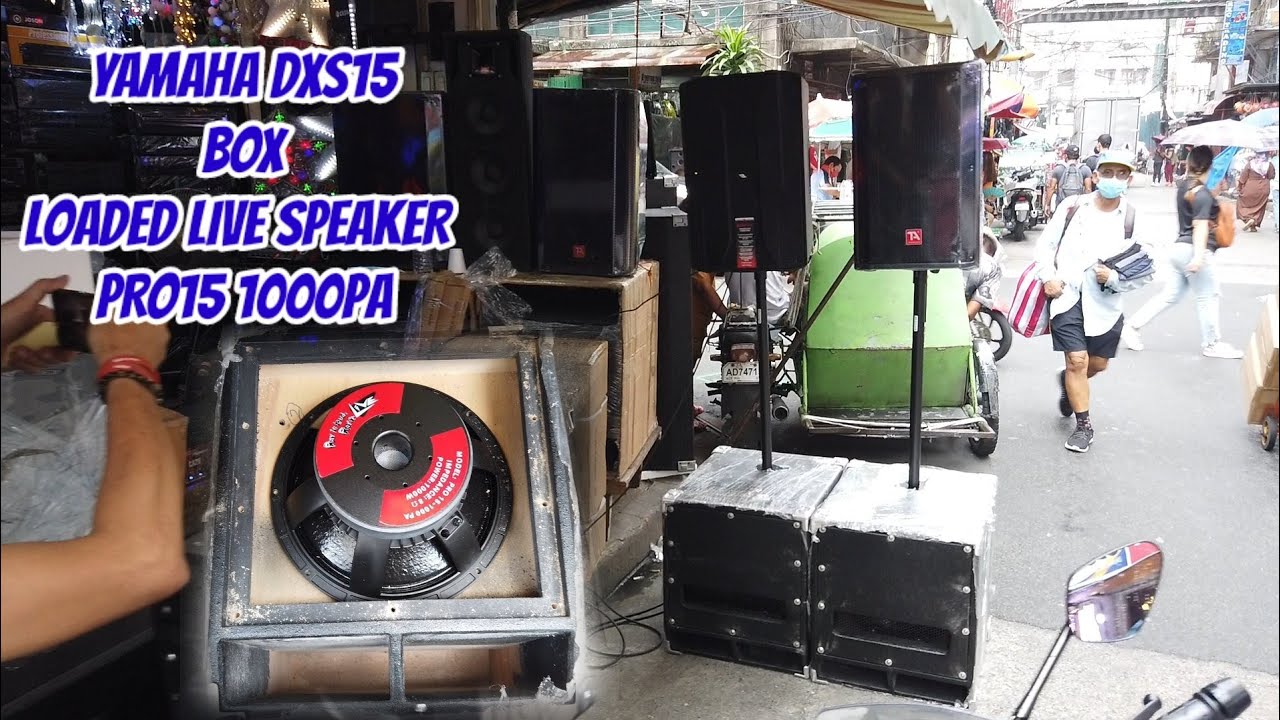 YAMAHA DXS15 BOX LOADED LIVE SPEAKER 1000W PRO15 1000P