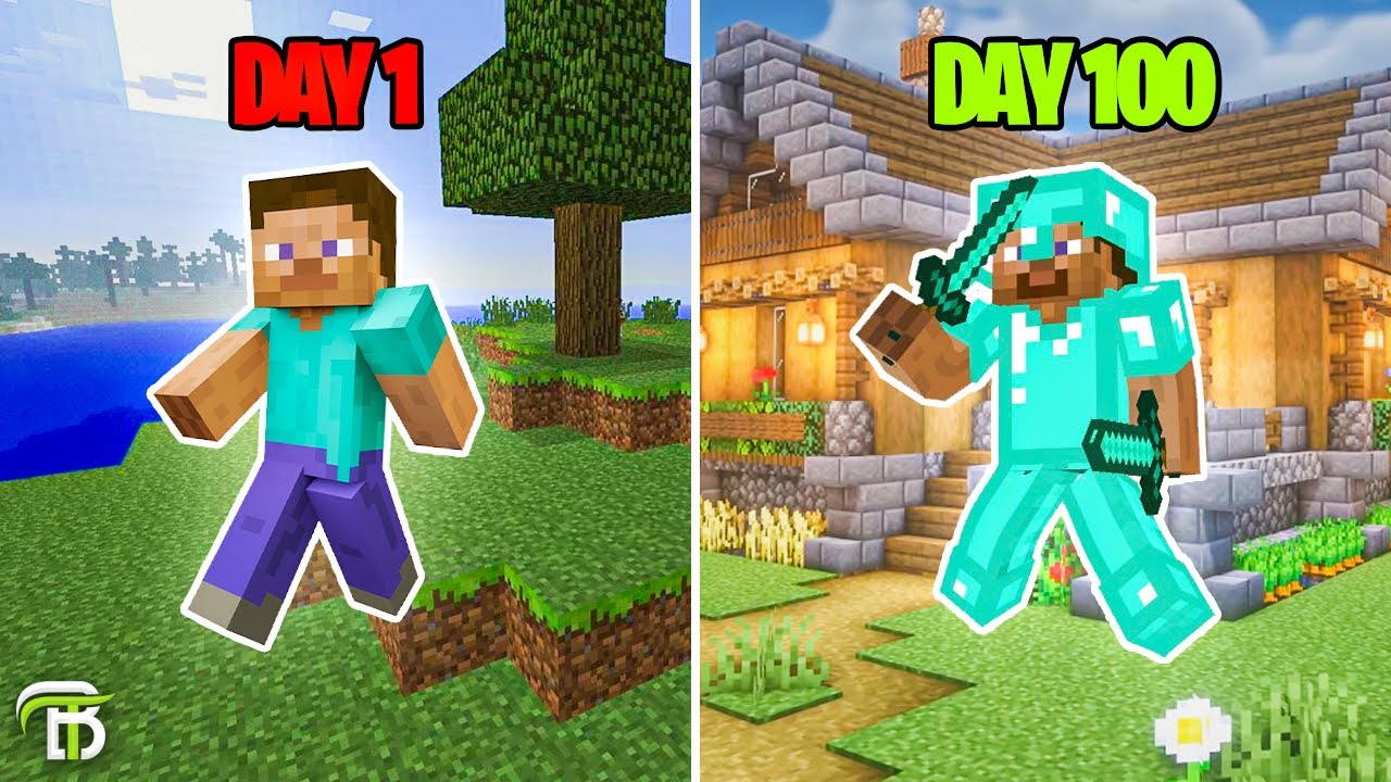 Выжить 100 дней в хардкорном Minecraft