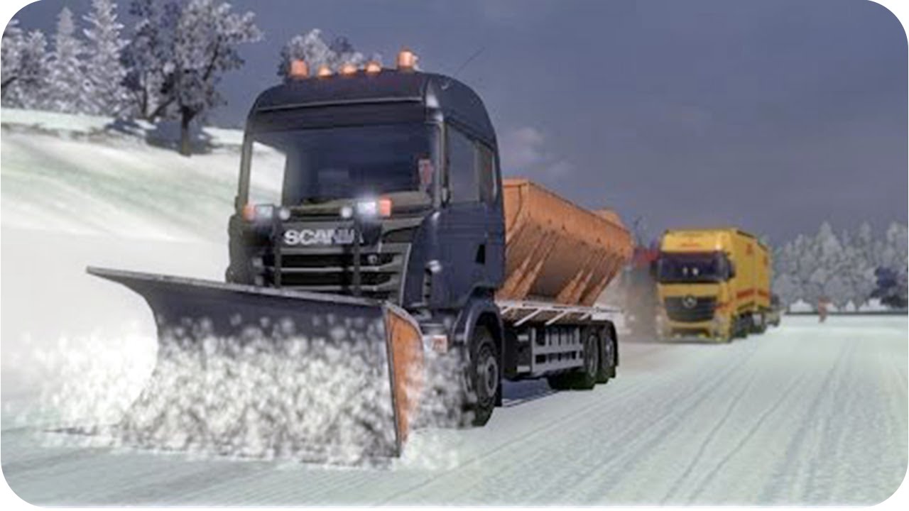ETS2 Winter Mod + Snow Plow (Euro Truck Simulator 2) v1.36