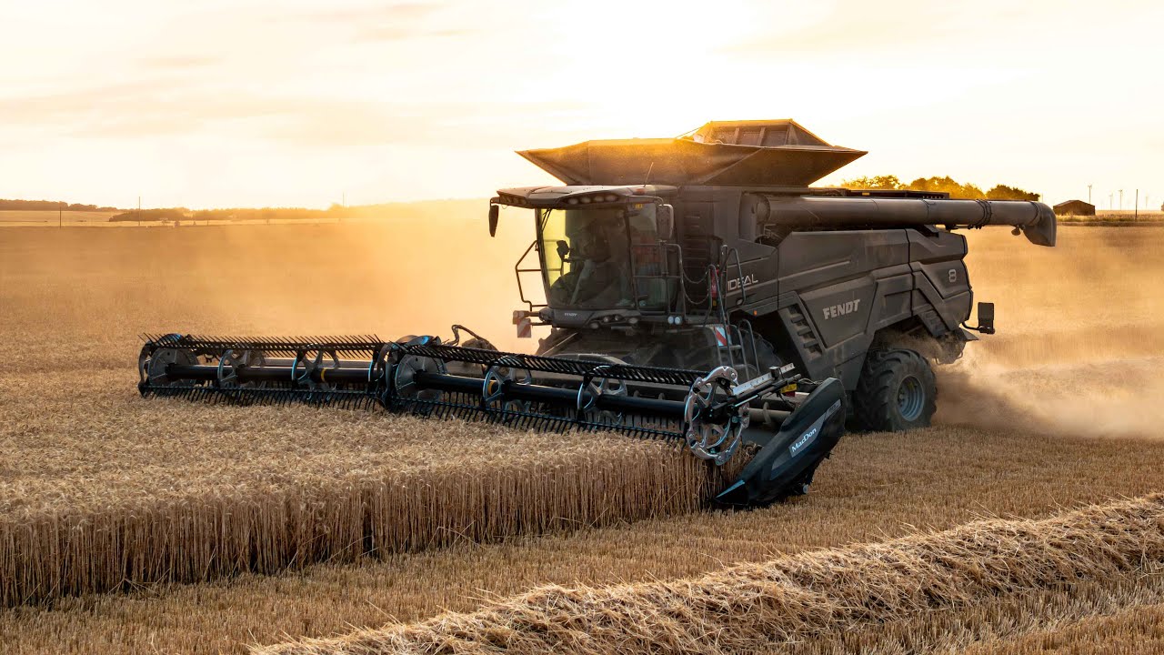 MOISSON DE BLÉ AVEC LA FENDT IDEAL 8/MACDON