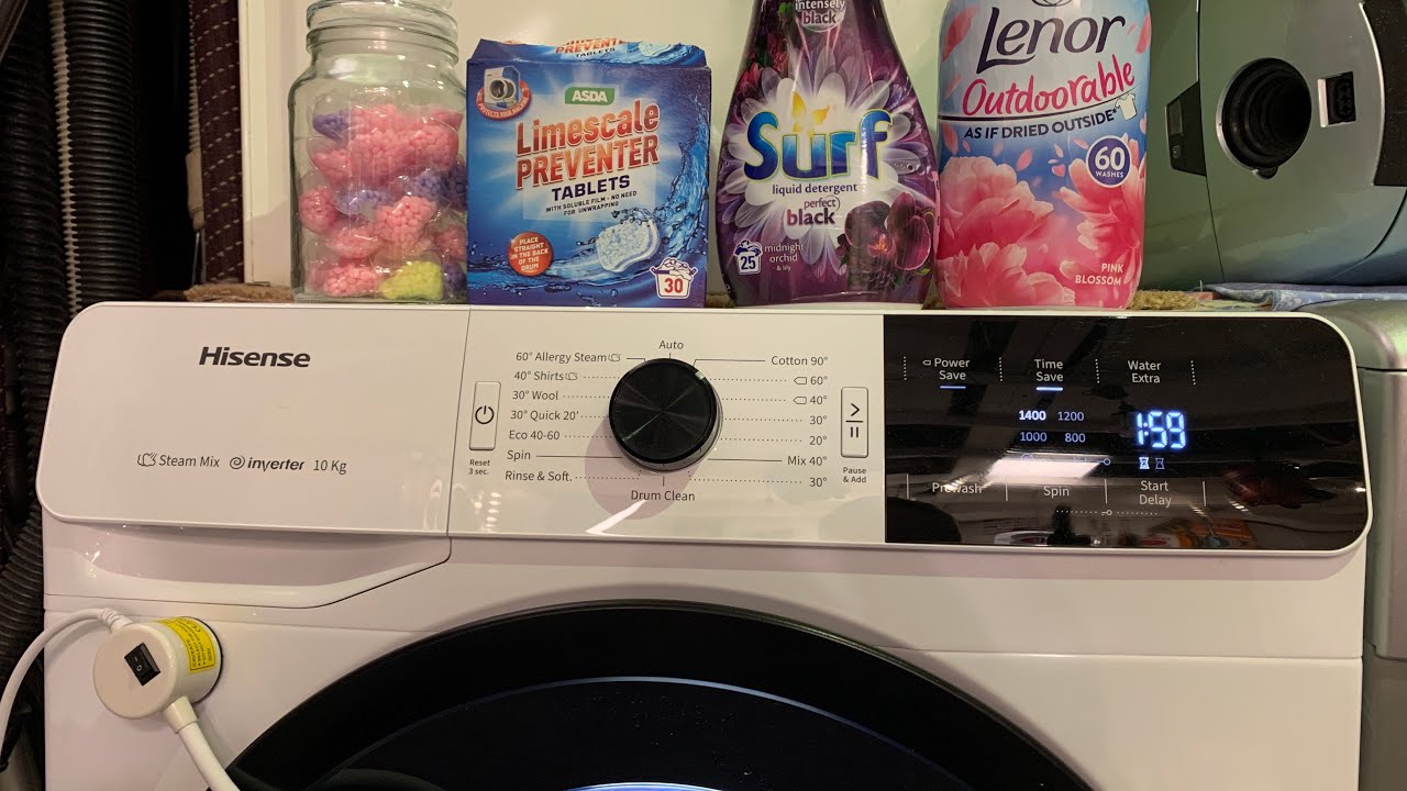 Hisense / Gorenje WFGE10141VM, 10kg, Cotton 60°c Using Surf Perfect Black Liquid