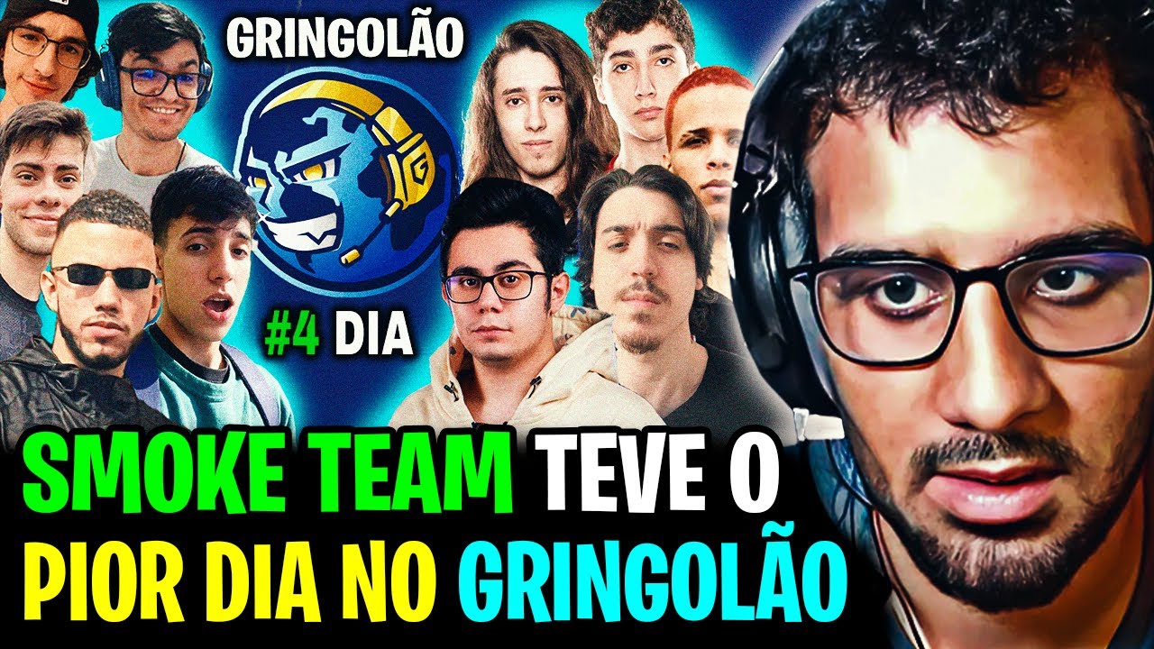 O QUARTO DIA de GRINGOLÃO FOI DOLOROSO PARA o SMOKE TEAM? COACH VOVÔ ABSOLUT REAGE aos JOGOS