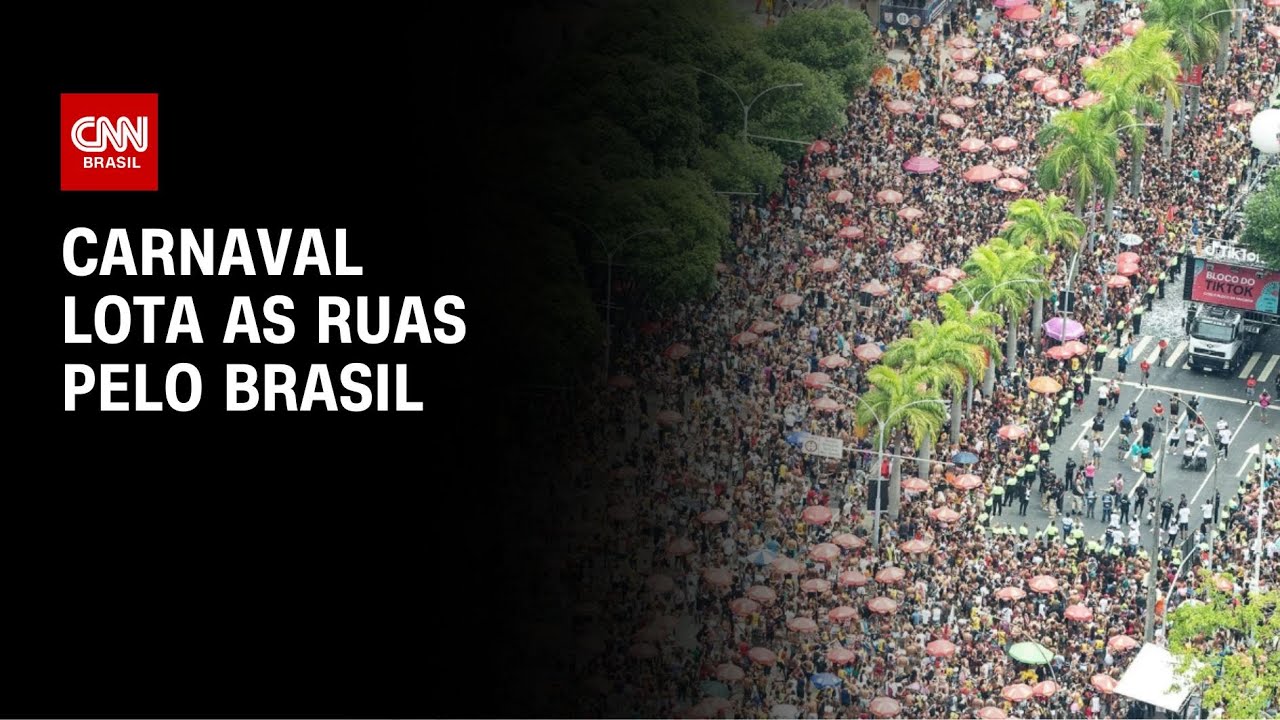 Carnaval: foliões lotam as ruas do Brasil neste domingo (2) | AGORA CNN
