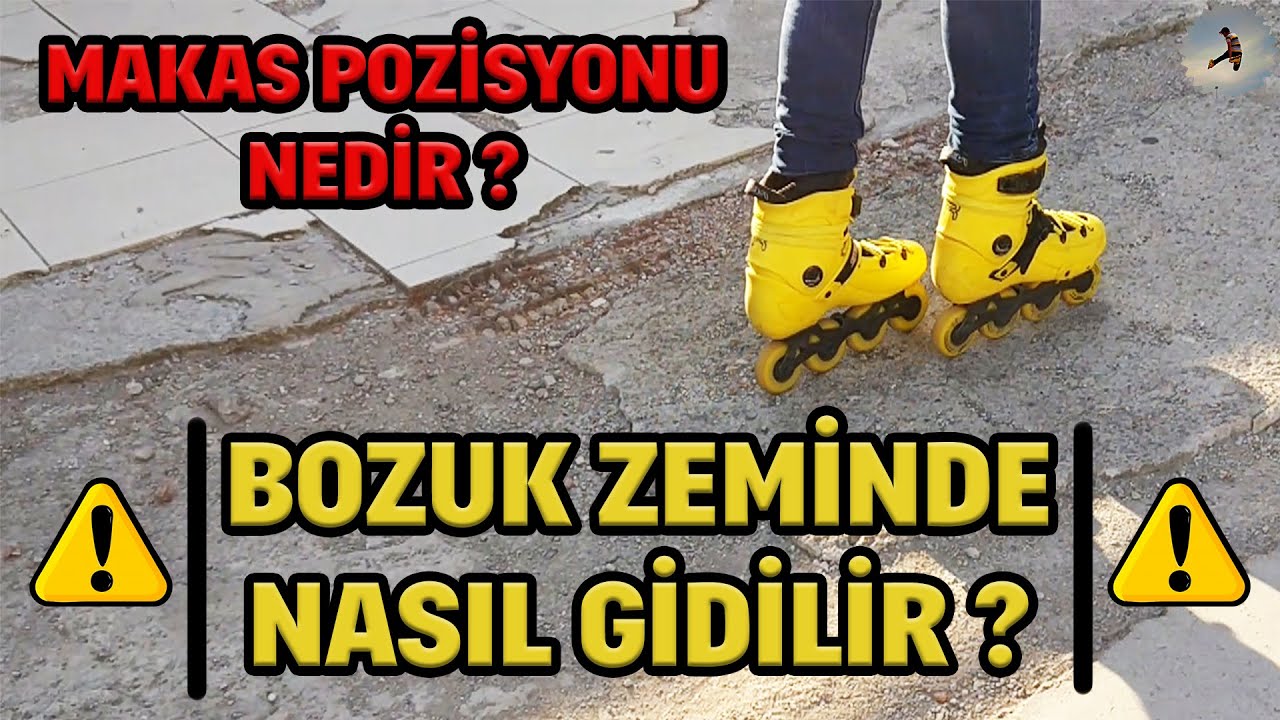 Paten İle Kaldırımda ve Bozuk Zeminde Nasıl Gidilir? Makas (Scissors) Pozisyonu - Paten Dersleri