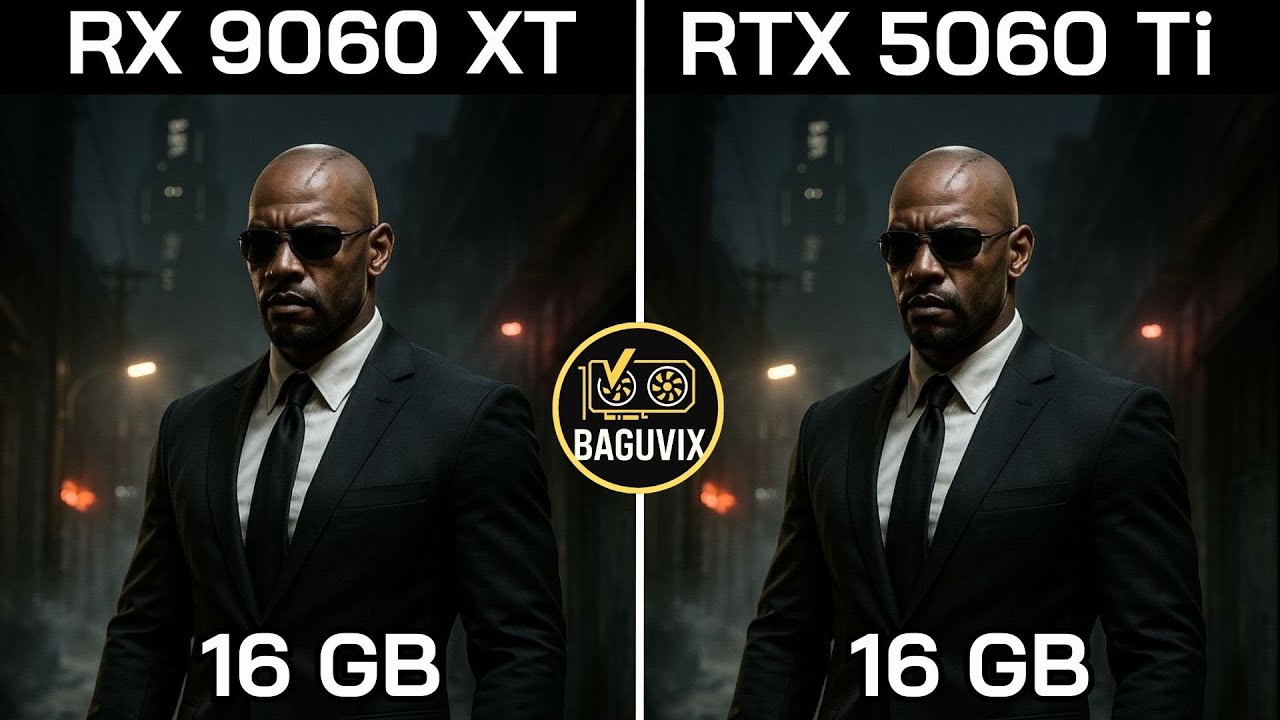 RX 9060 XT VS RTX 5060 Ti + AMD Ryzen™ 7 7800X3D : TEST IN 20 GAMES