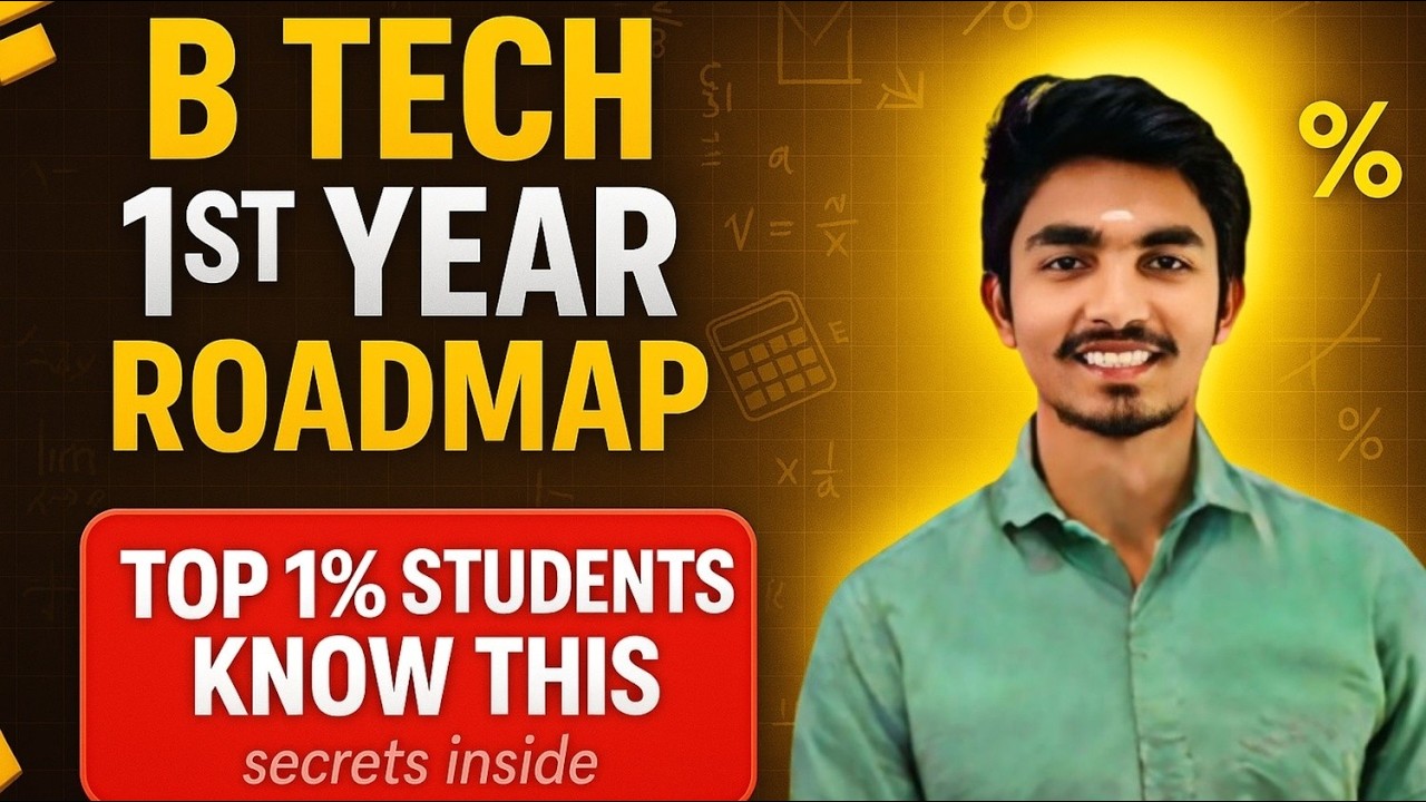 B.Tech 1st Year Roadmap 2025 🔥 | What Every Engineering Student Must Know!