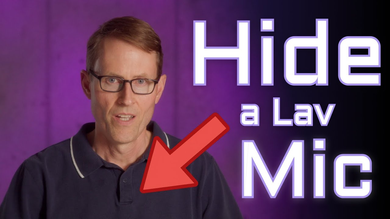 How to hide a lavalier mic under a polo shirt and avoid clothing noise