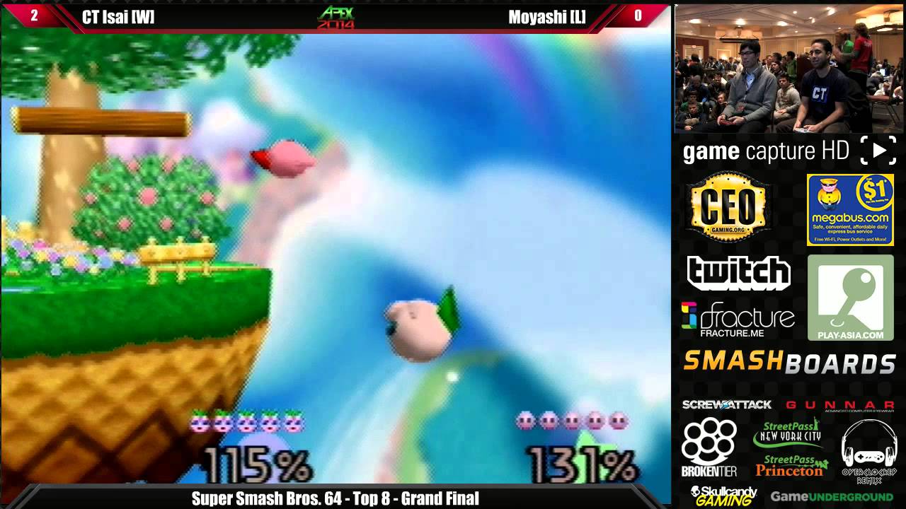 Super Smash Bros 64 Grand Final CT Isai vs Moyashi - Apex 2014 Tourmament