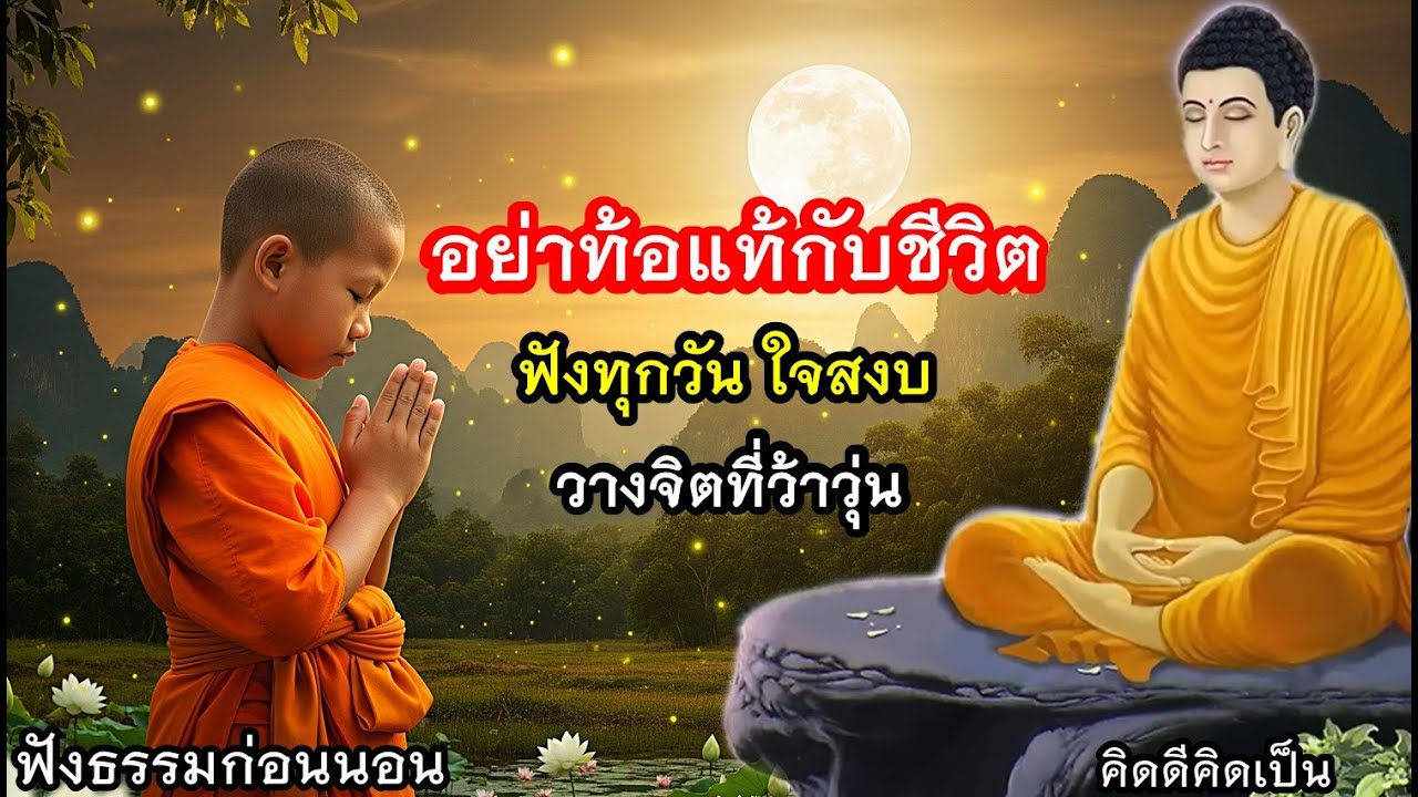 ฟังธรรมใจไม่ทุกข์ อย่าท้อกับชีวิต มีกำลังใจ🙏ใจสบายขึ้น(1268)23