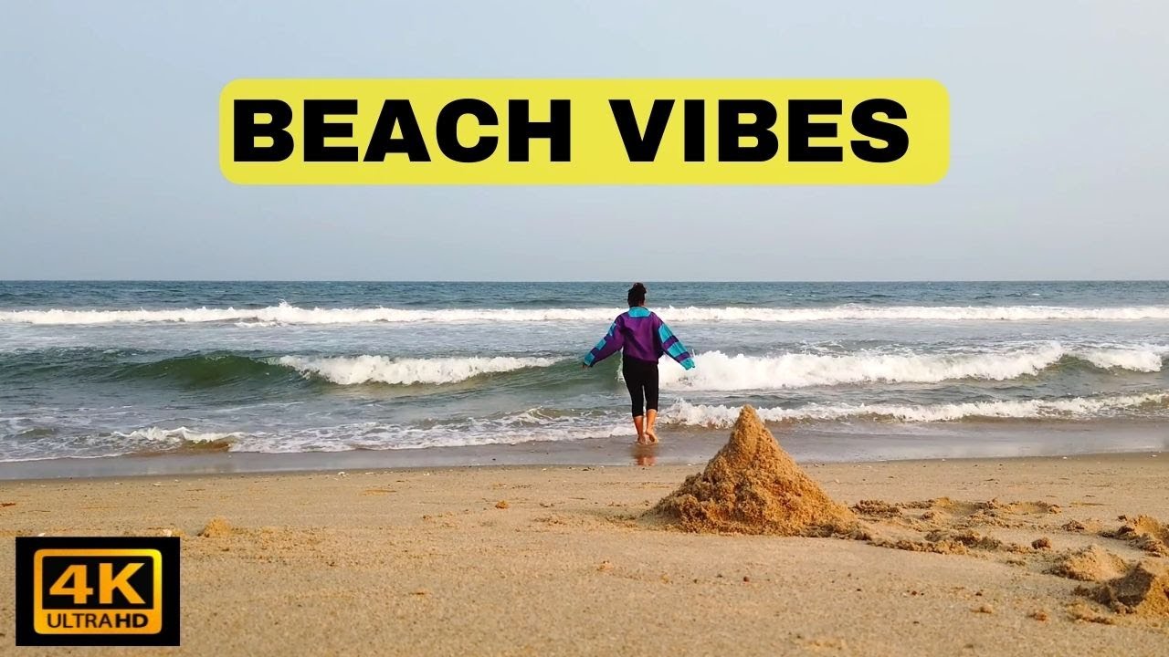 4K PROMENADE BEACH in PONDICHERRY | Tamil Nadu in 4K | She' Walkin in India