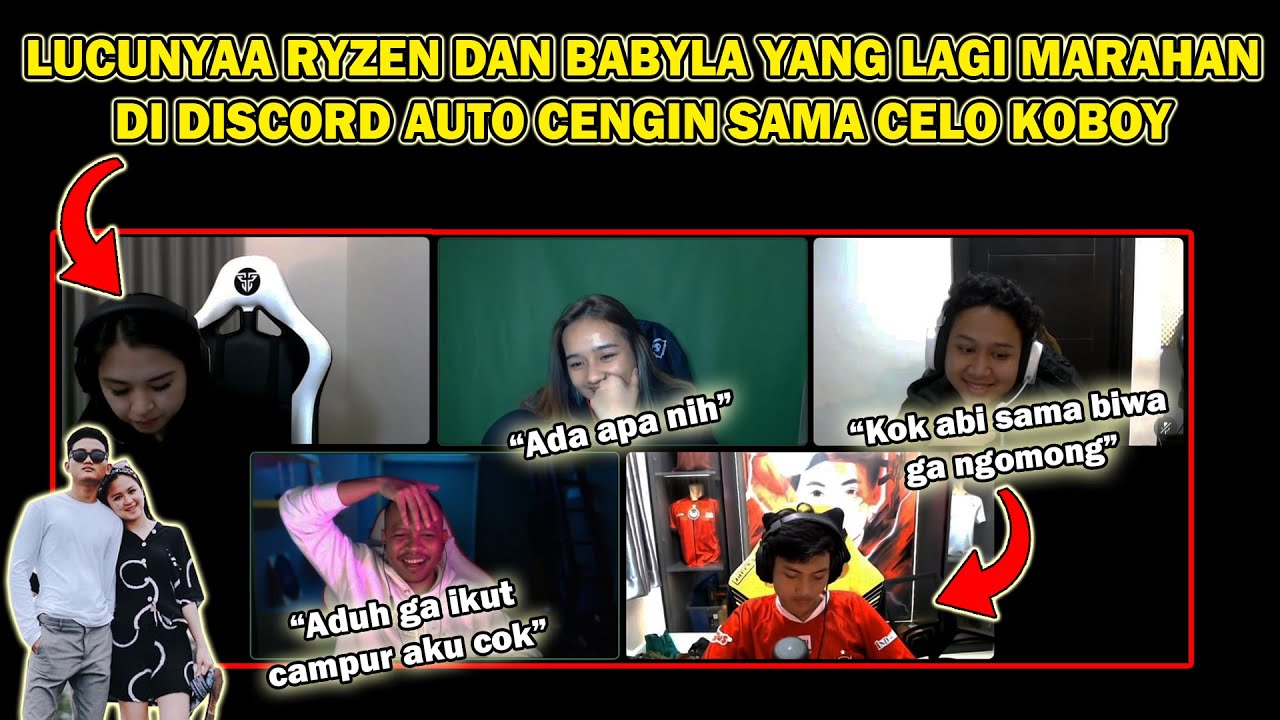 Lucunyaa Ryzen dan babyla yang lagi marahan di discord. Auto kecengin sama celo koboy 🤣🤣