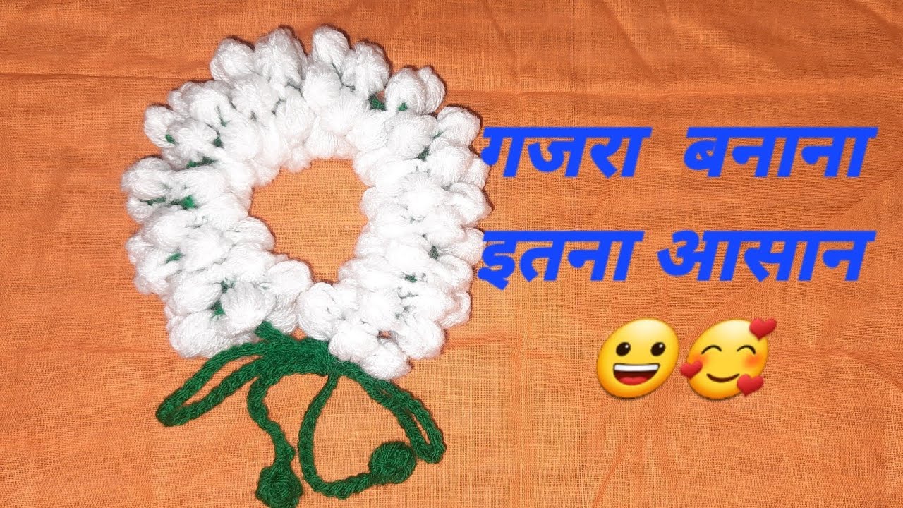How To Make Crochet Gajara|Crochet Gajara Step By Step Tutorial 🌺