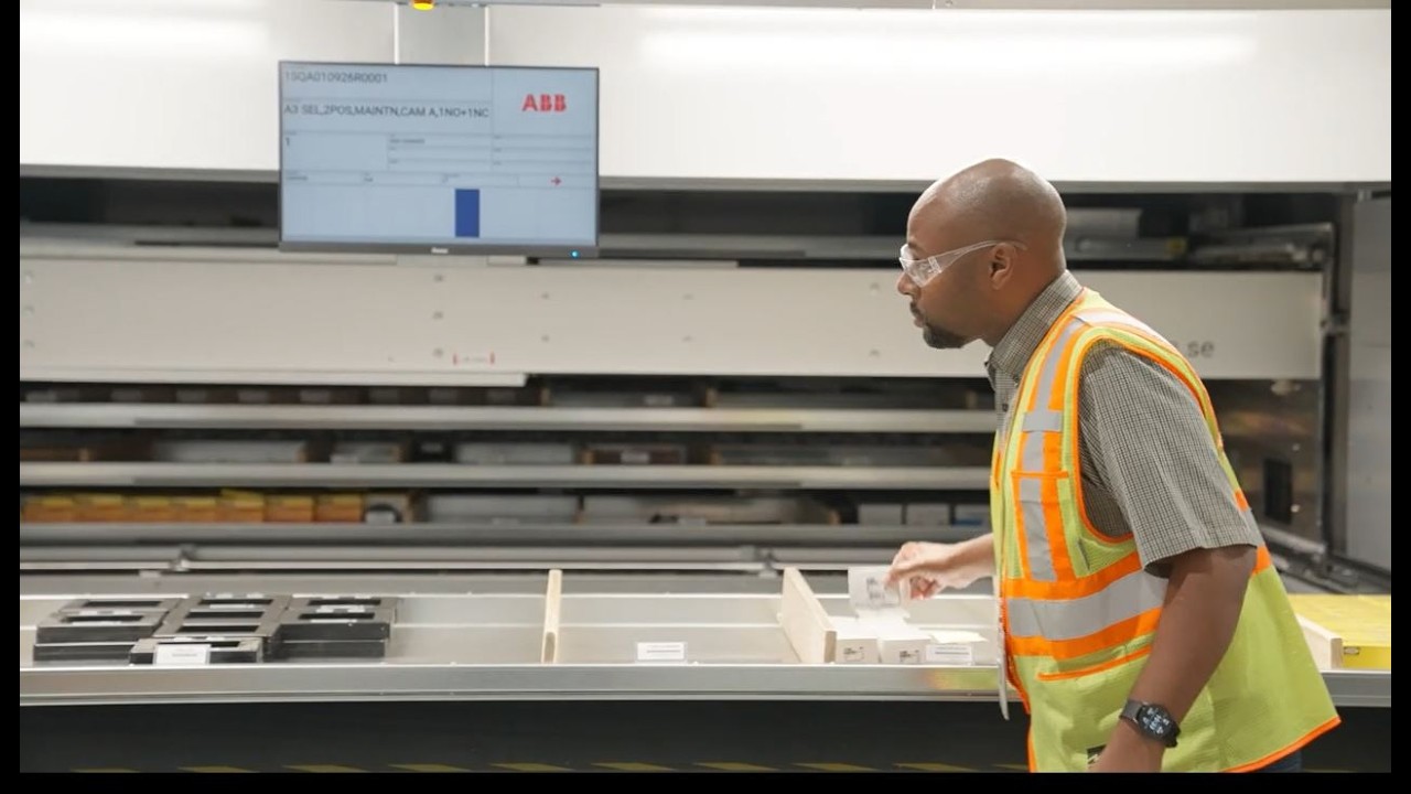 ABB Customer Case Study - White Intelligent Storage - Vertical Lift Modules