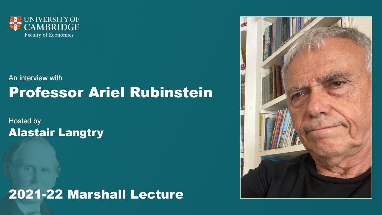 2021-22 Marshall Lecture Interview - Professor Ariel Rubinstein
