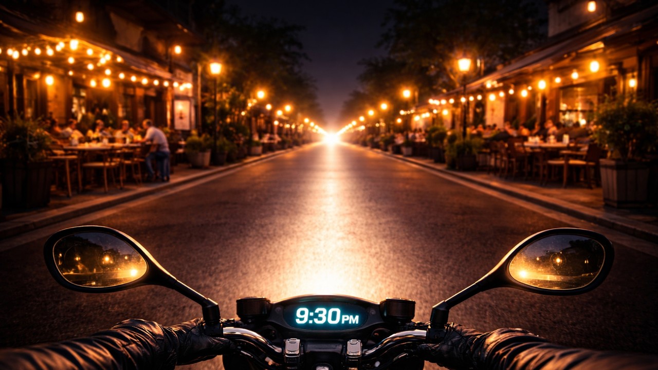 9:30PM After Work Ride 🌙 Warm City Lights & Calm Night POV