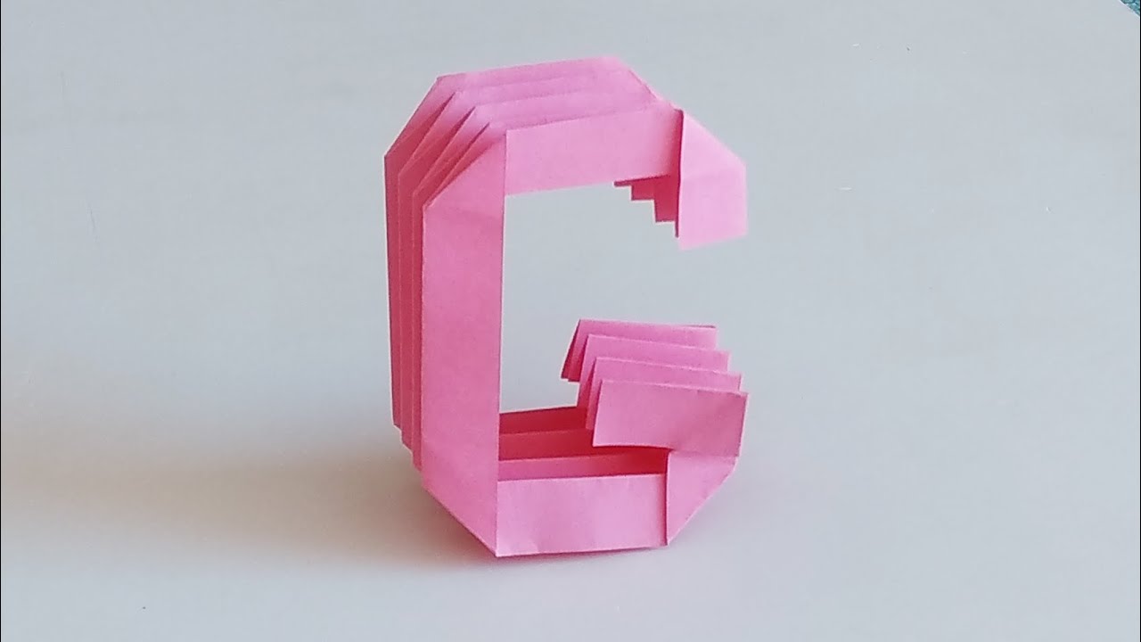 DIY Origami Letter G