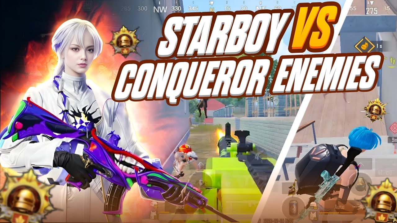 STARBOY VS CONQUEROR ENEMIES SOLO VS SQUAD INTANS & FASTEST 1v4 CLUTCHES | BGMI | @TheBixiOP 