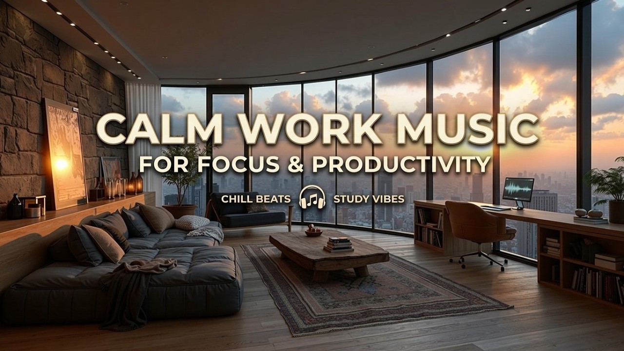 Спокойная Музыка для Работы | Повышенная Концентрация, Расслабляющий Инструментал для Офиса 🎵