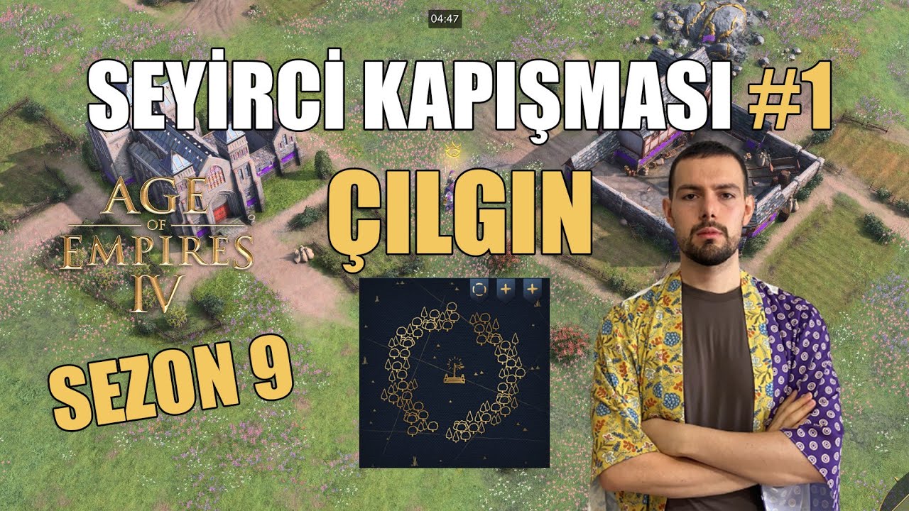 Age of Empires 4 TURNUVA Tadında SEYİRCİ KAPIŞMASI - ÇILGIN HARİTASI - Sezon 9
