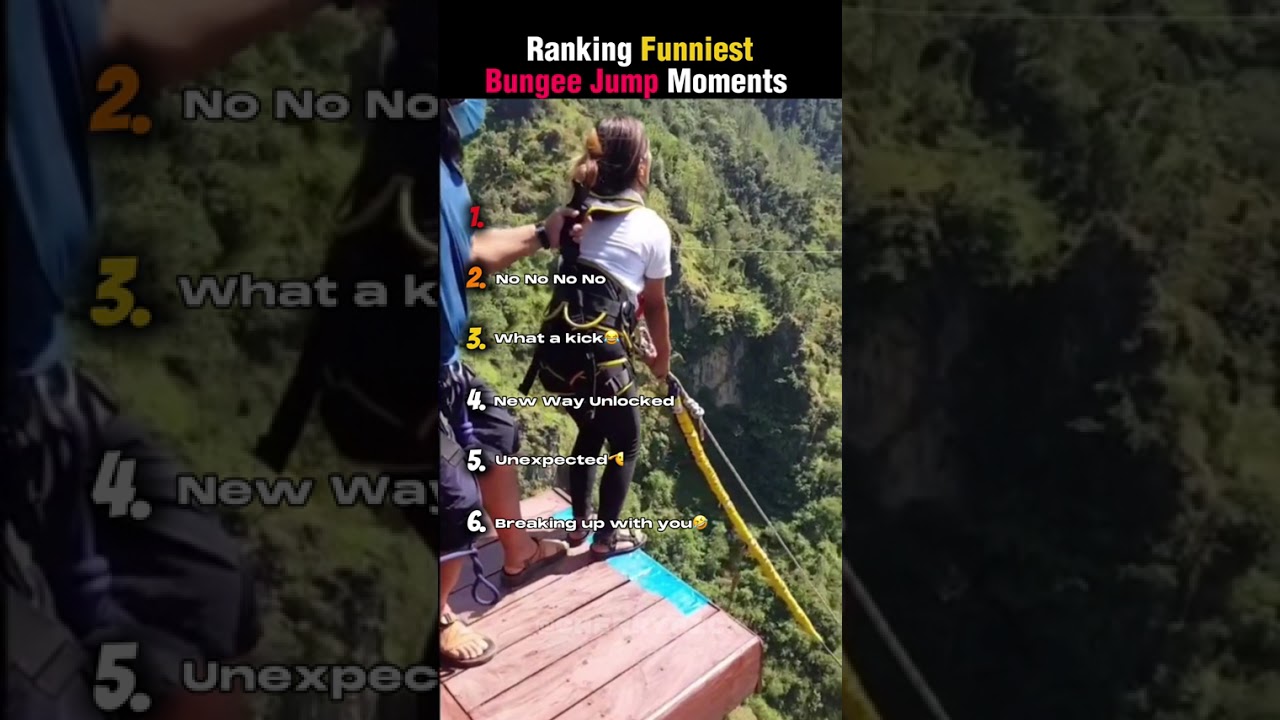 Ranking Funniest Bungee Jump Moments 😂
