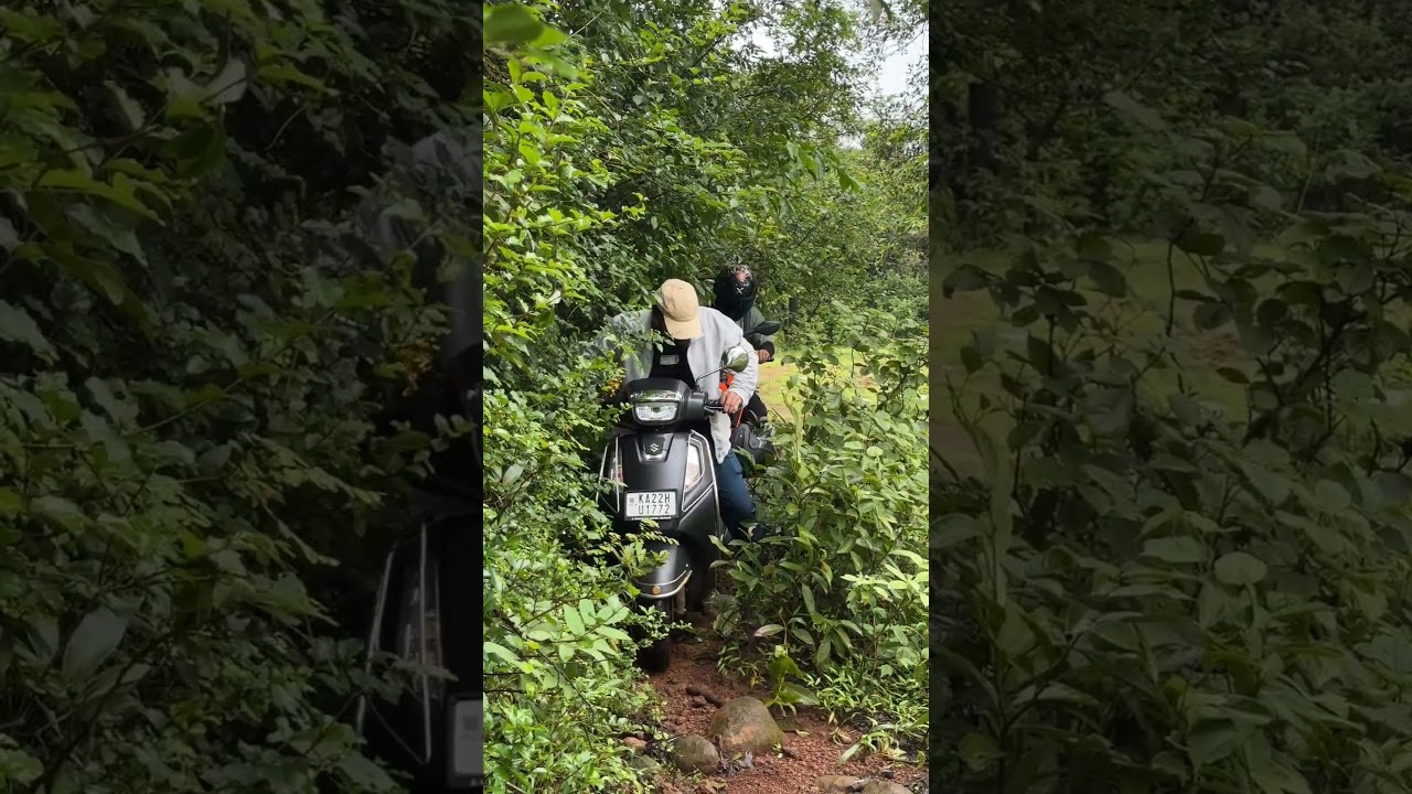 Access 125 offroading in jungle #access125bs6