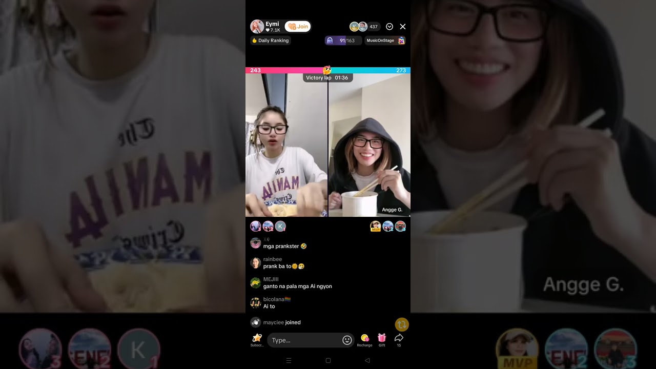amy and angge tiktok live (250821)