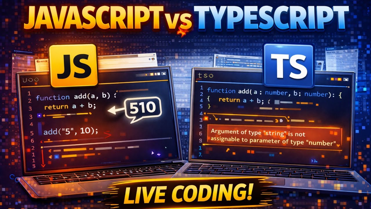 TypeScript vs JavaScript in 10 Minutes 🤯 | Explained with Practical Examples