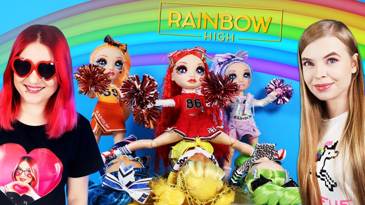 Tańczące WIELKIE LALKI z Werka Aferka 👯‍♀️ Rainbow High Cheer