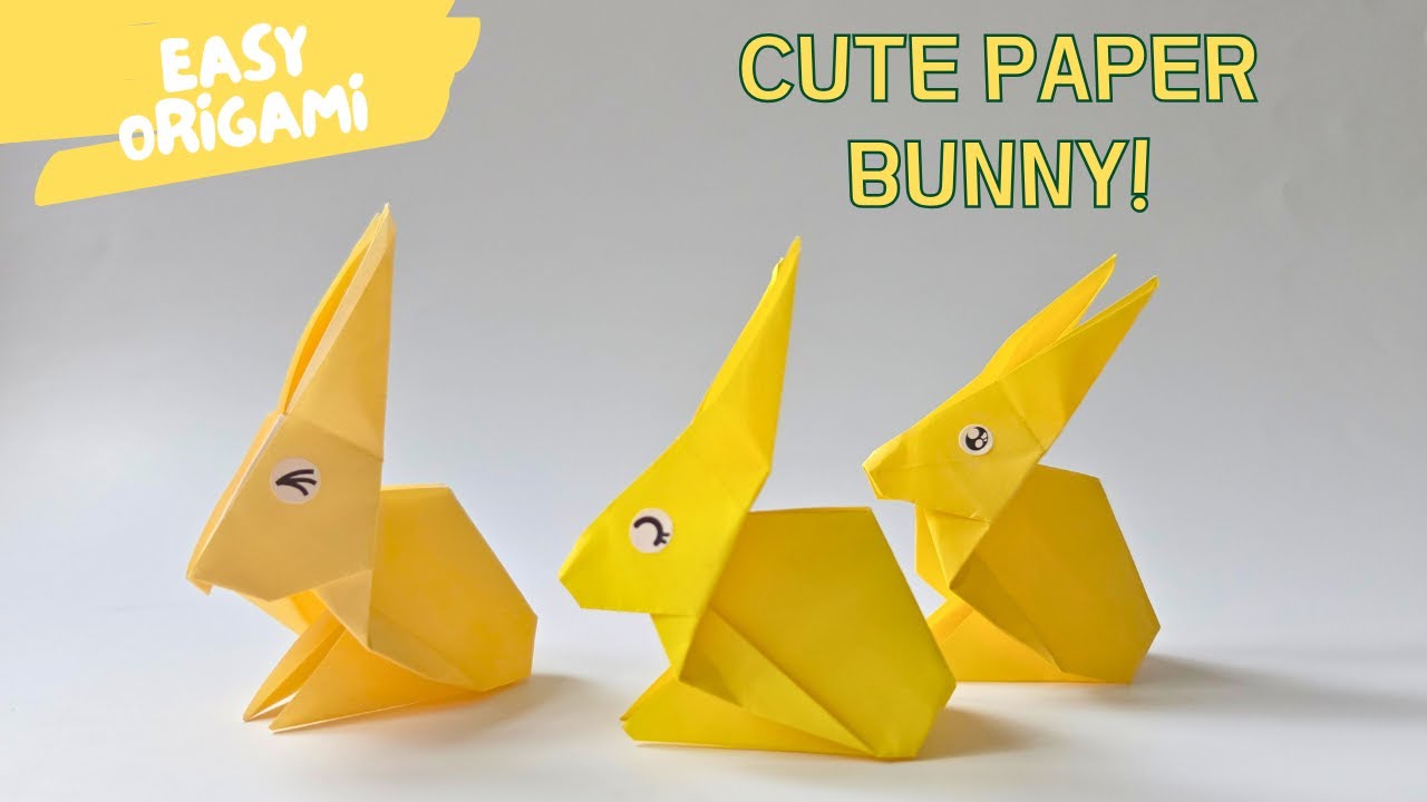 Easy Cute Bunny Origami | Fun Paper Rabbit Craft for Kids