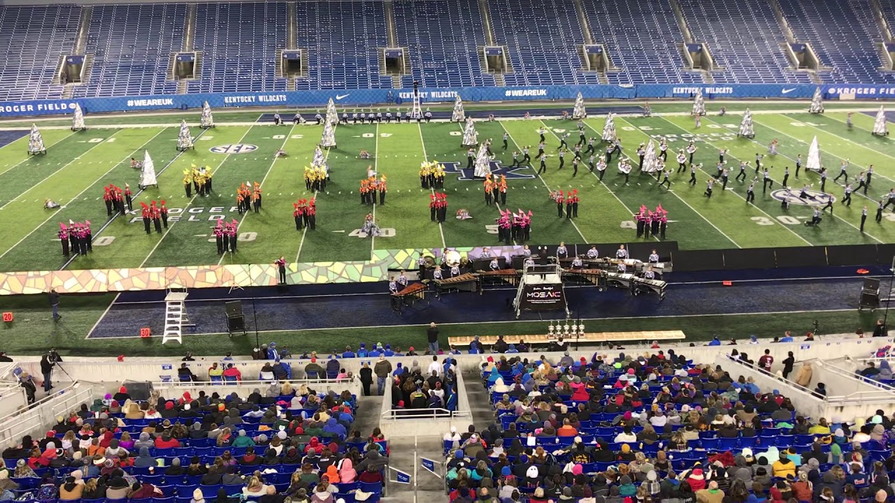 Lafayette Band KMEA state finals 2018 Mosaic