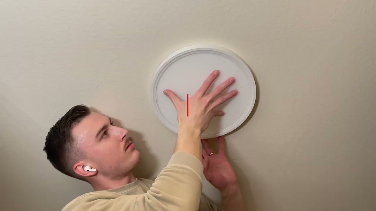 Quaser 12 inch Flush Mount Ceiling Light Installation Process
